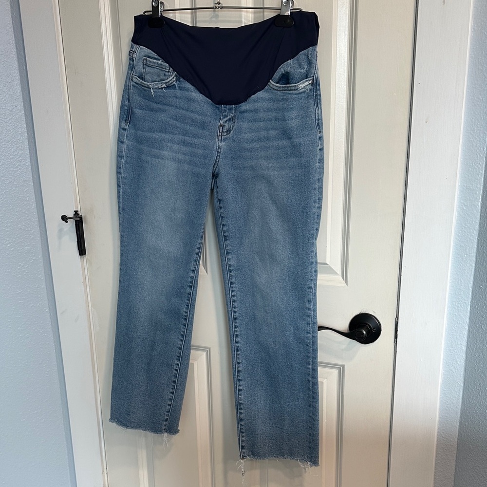 Cropped Maternity Jeans